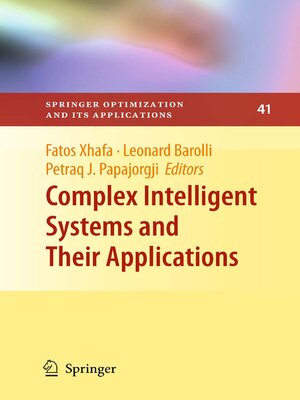 cover image of Complex Intelligent Systems and Their Applications